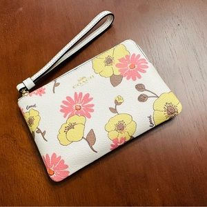 Coach Floral Wristlet